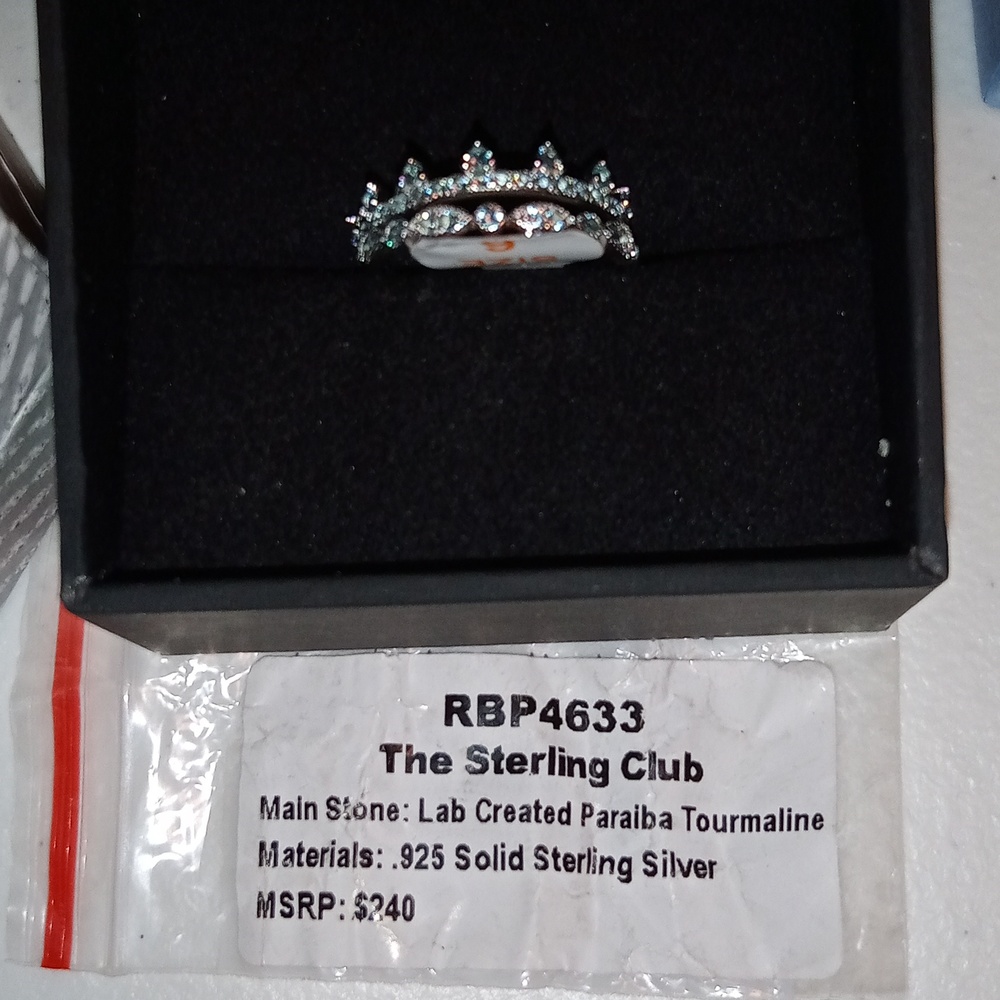 The Sterling club size 6 beautiful stunning 2 Set Rings